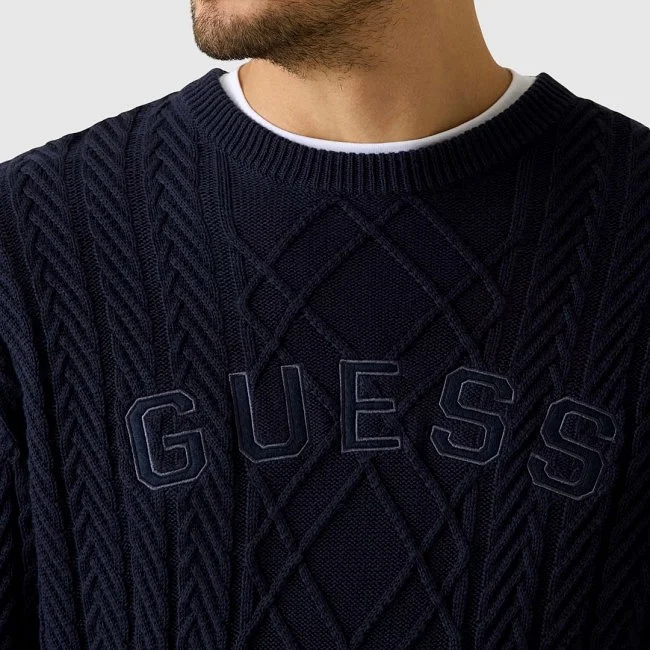 Jersey Guess Azul Marino Hombre