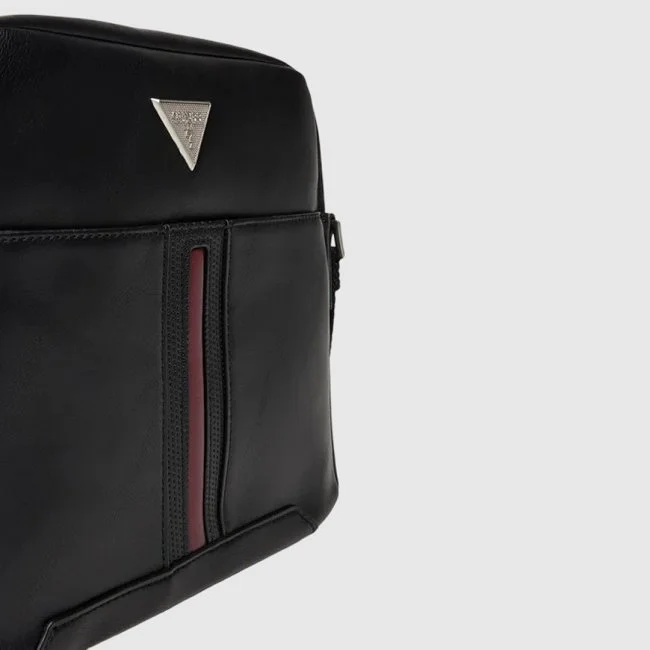 Bandolera Guess Negra Hombre