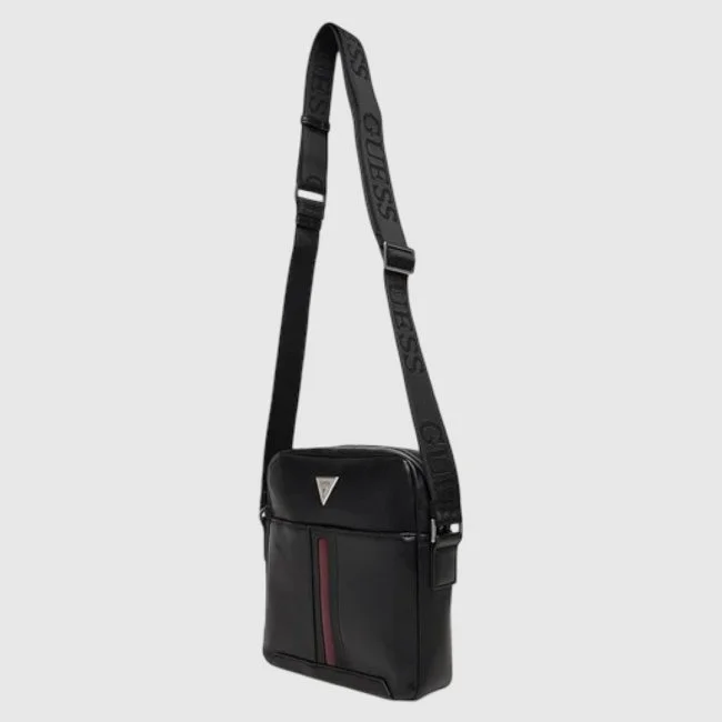 Bandolera Guess Negra Hombre