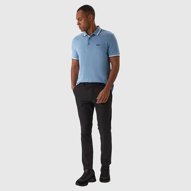 Polo Boss Azul Claro Hombre