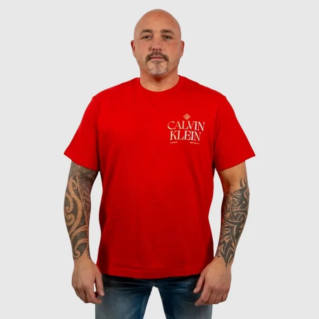 Camiseta Calvin Klein Roja Hombre
