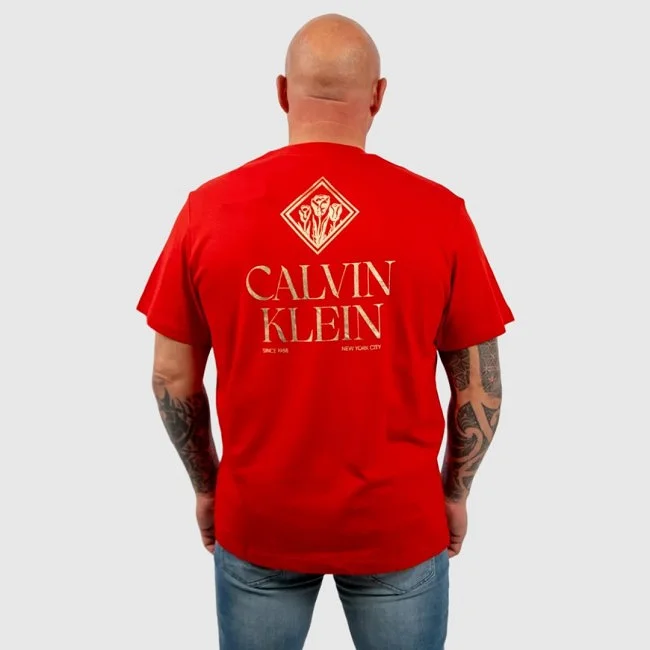 Camiseta Calvin Klein Roja Hombre