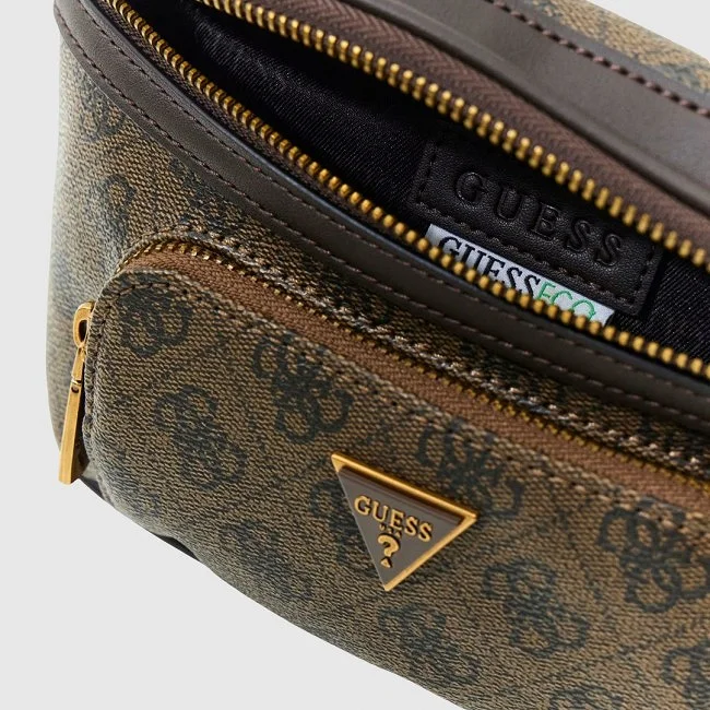 Riñonera Guess Marrón Hombre