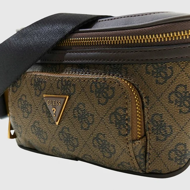 Riñonera Guess Marrón Hombre