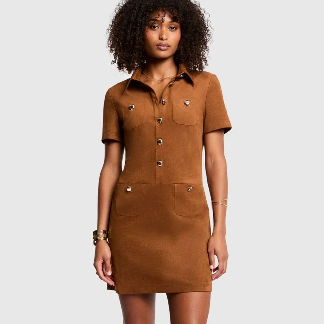 Vestido Morgan Marrón Mujer