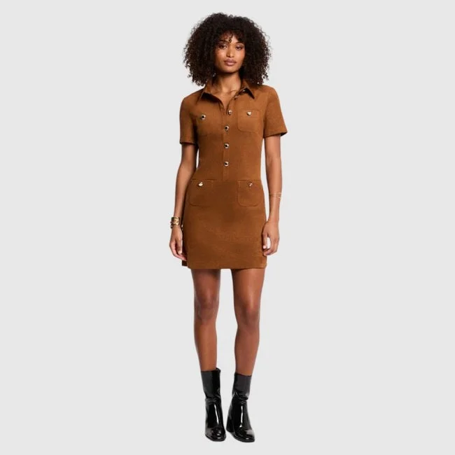 Vestido Morgan Marrón Mujer