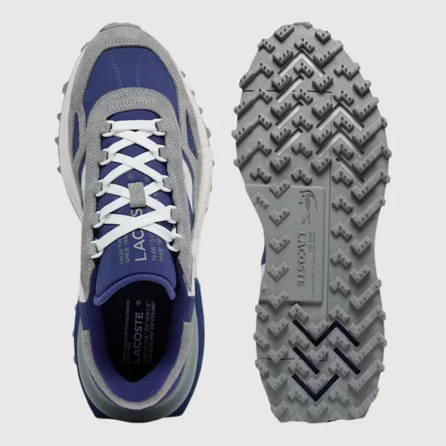 Zapatillas Lacoste Grises y Azules...