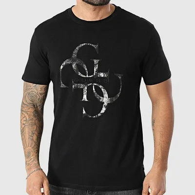 Camiseta Guess Negra Hombre