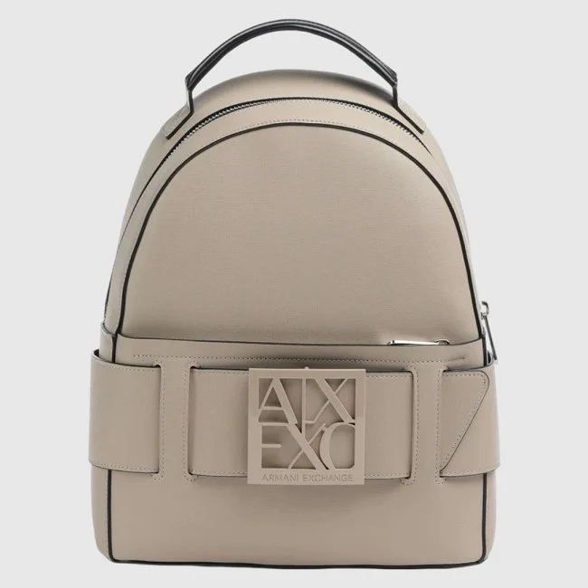 Mochila Armani Exchange Beige Mujer