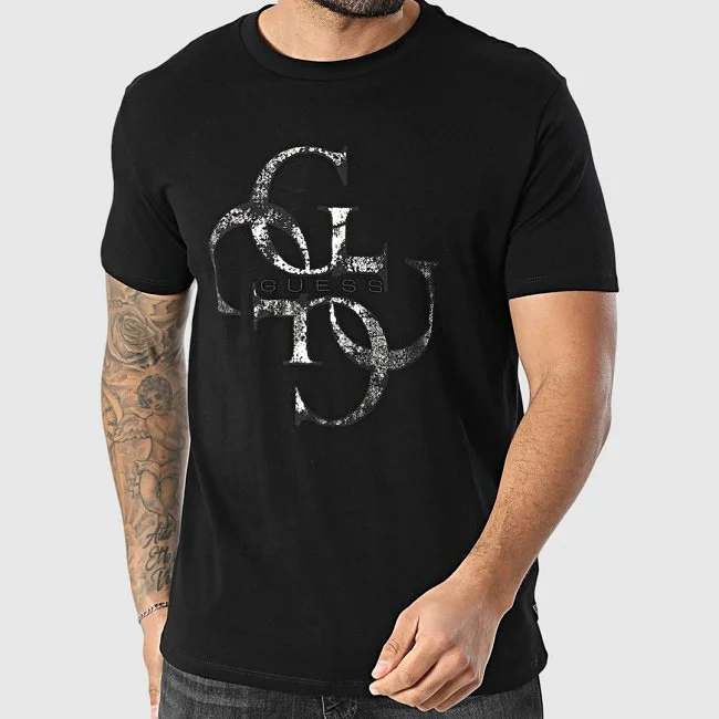 Camiseta Guess Negra Hombre