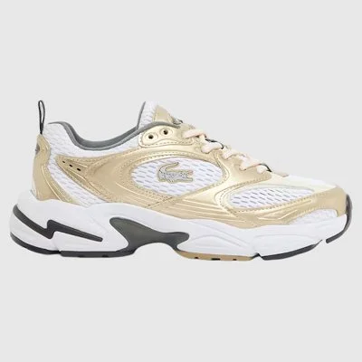 Zapatillas Lacoste Doradas...