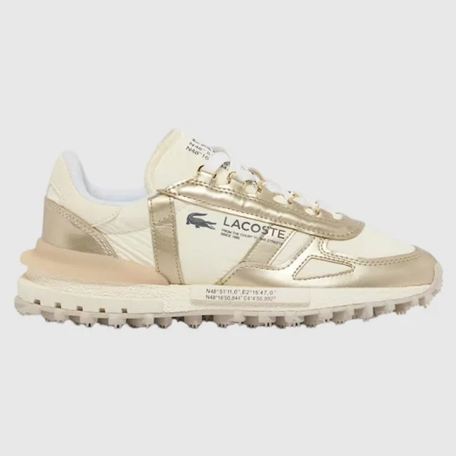 Zapatillas Lacoste Beiges y Doradas...