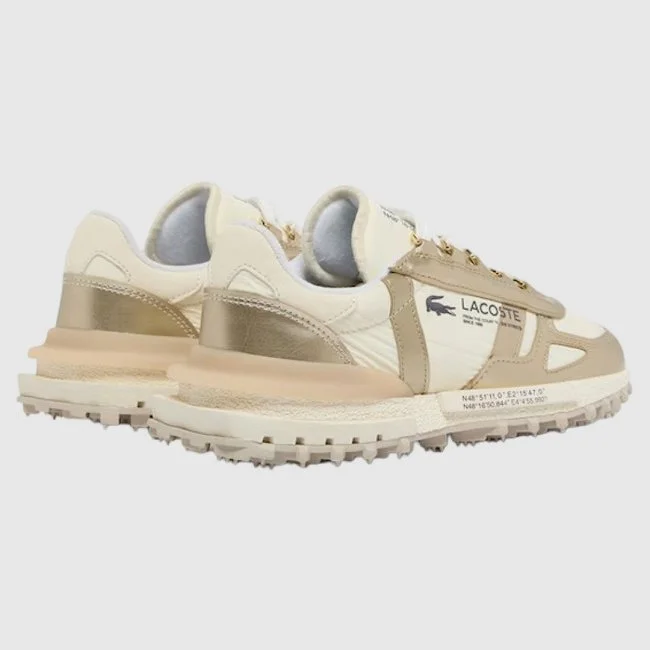 Zapatillas Lacoste Beiges y Doradas...