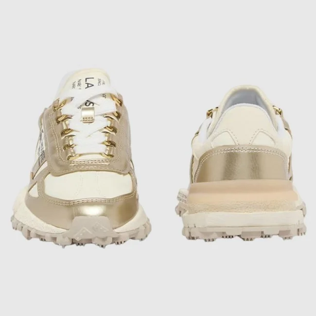 Zapatillas Lacoste Beiges y Doradas...