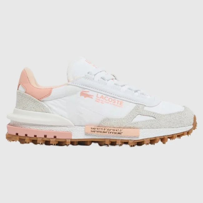 Zapatillas Lacoste Blancas y Rosas Mujer