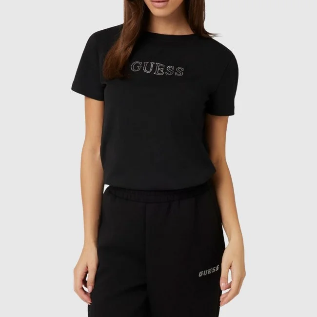 Camiseta Guess Negra Mujer