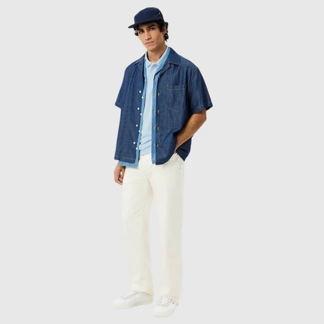 Polo Lacoste Azul Hombre