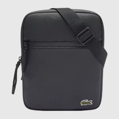 Bandolera Lacoste Negra Hombre