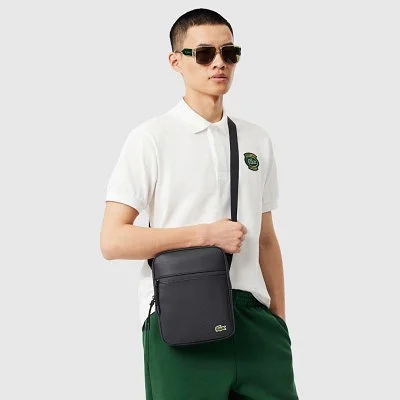 Bandolera Lacoste Negra Hombre 2