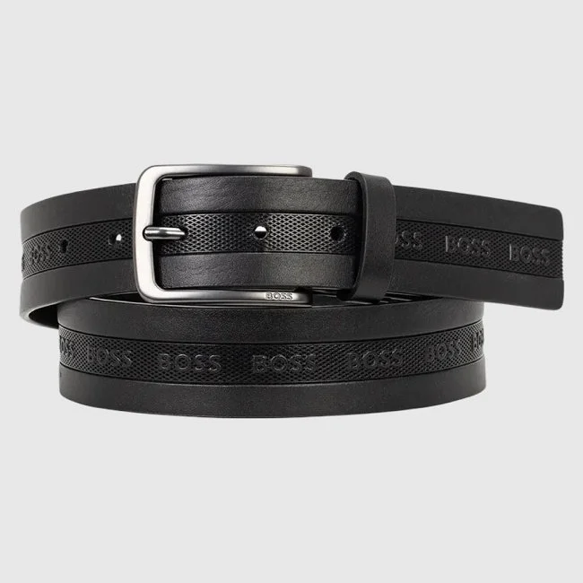 Cinturón Boss Negro Hombre