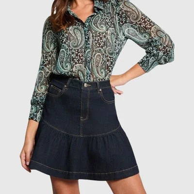 Falda Vaquera Morgan Mujer