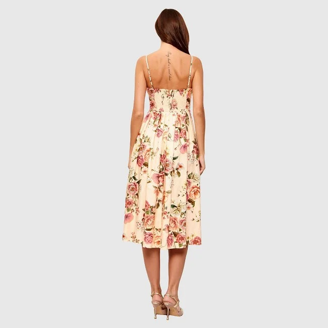 Vestido Guess Beige Mujer