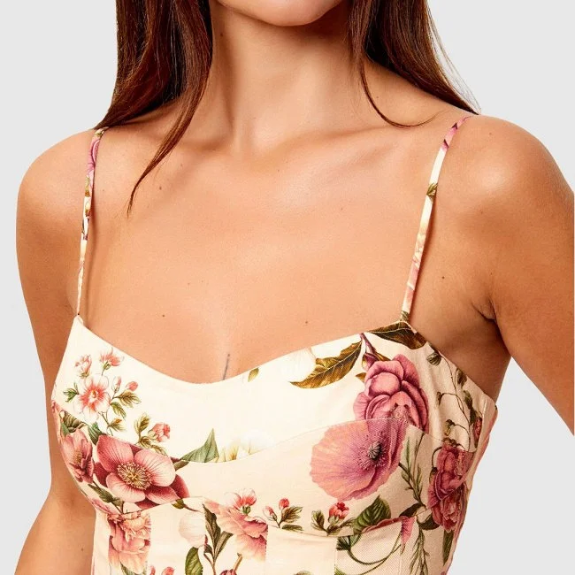 Vestido Guess Beige Mujer