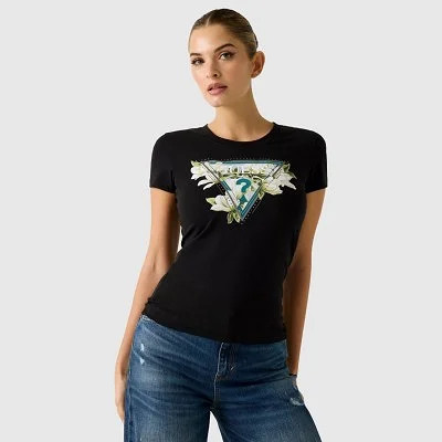 Camiseta Guess Negra Mujer