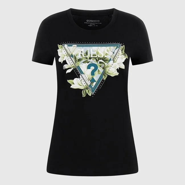 Camiseta Guess Negra Mujer