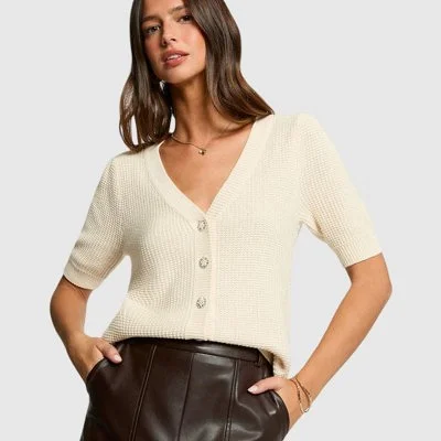 Jersey Morgan Marfil Mujer