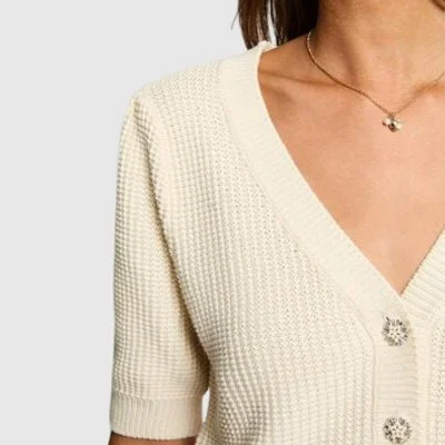 Jersey Morgan Marfil Mujer 2