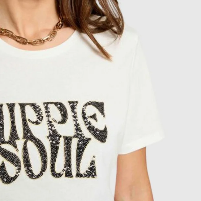 Camiseta Morgan Blanca Mujer