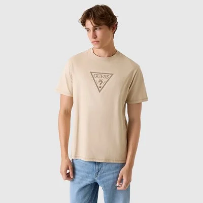 Camiseta Guess Beige Hombre