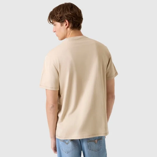 Camiseta Guess Beige Hombre