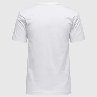 Camiseta ONLY Blanca Mujer 2