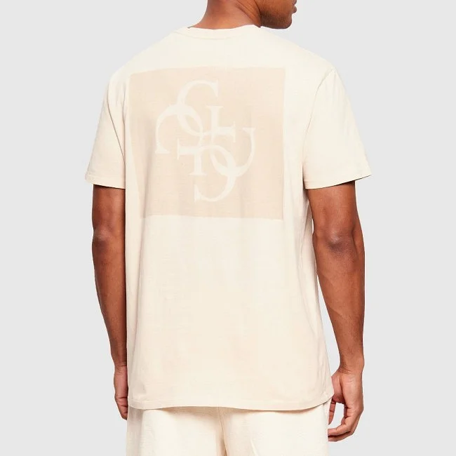 Camiseta Guess Marfil Hombre