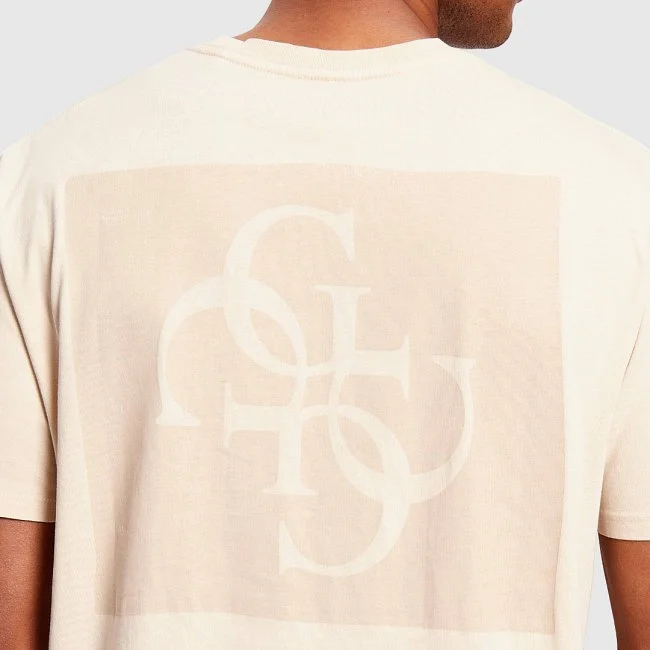Camiseta Guess Marfil Hombre