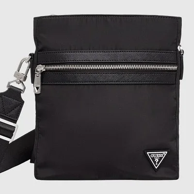 Bandolera Guess Negra Hombre