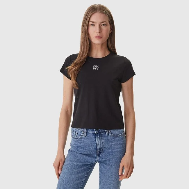 Camiseta DKNY Negra Mujer
