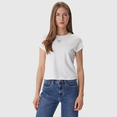 Camiseta DKNY Blanca Mujer
