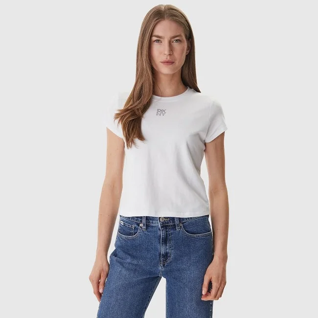 Camiseta DKNY Blanca Mujer