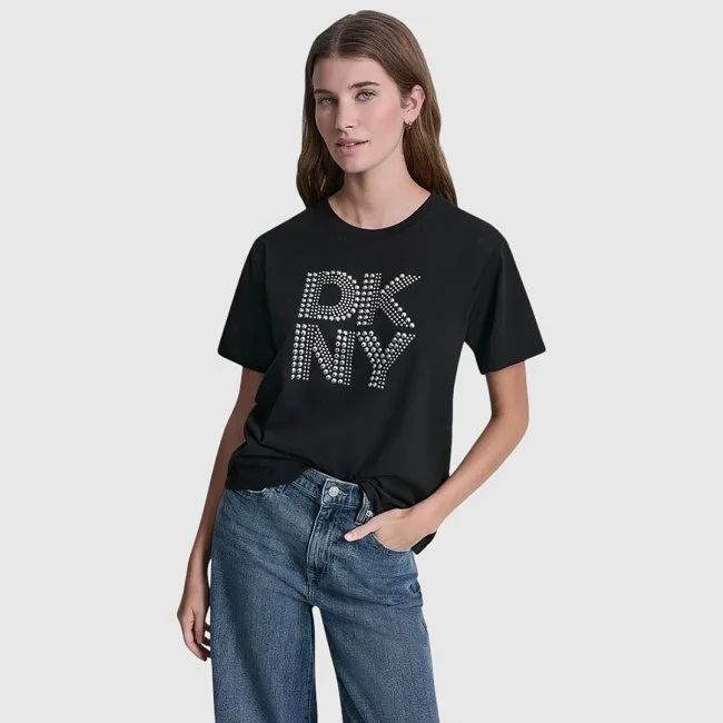 Camiseta DKNY Negra Mujer