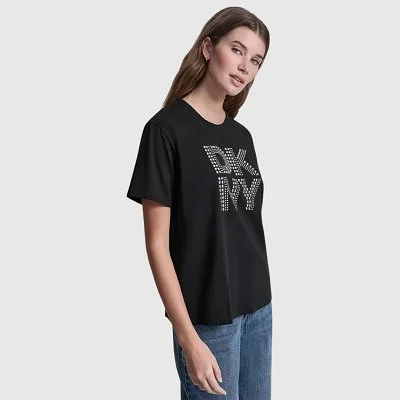 Camiseta DKNY Negra Mujer 2