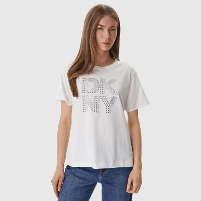 Camiseta DKNY Blanca Mujer