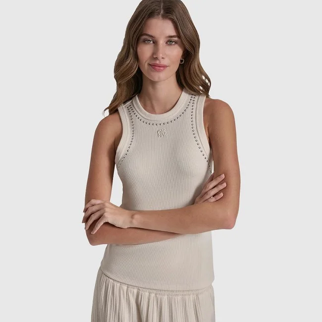 Camiseta DKNY Beige Mujer