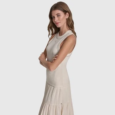 Camiseta DKNY Beige Mujer 2