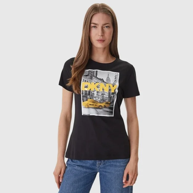 Camiseta DKNY Negra Mujer
