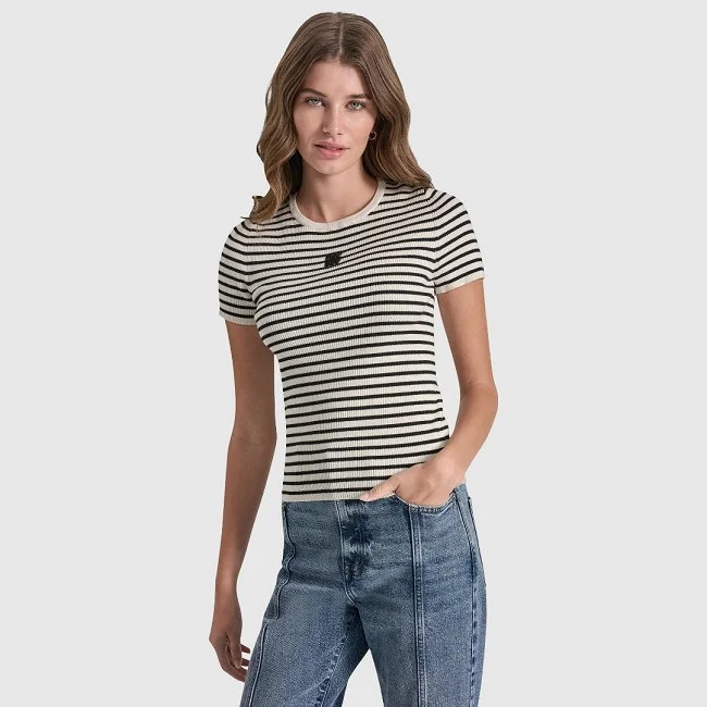 Camiseta DKNY Rayas Mujer