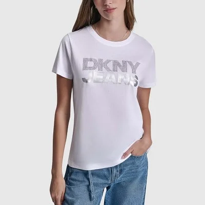 Camiseta DKNY Blanca Mujer