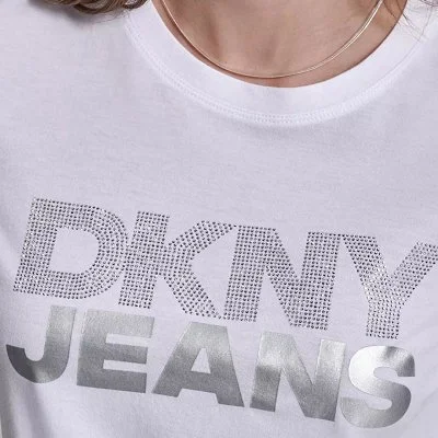 Camiseta DKNY Blanca Mujer 2